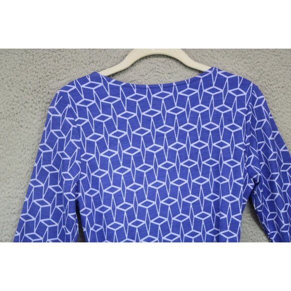 Hawthorn Wrap Belted A-Line Midi Dress-Lined-Size Small-3/4 Sleeves - Picture 10 of 10